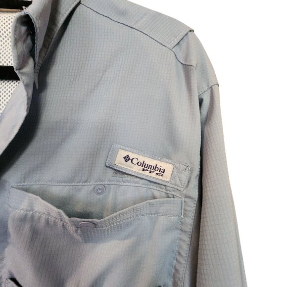 Columbia PFG Mens Omni-Shade Button-Up Long Sleeve Fishing Shirt - Picture 2 of 4